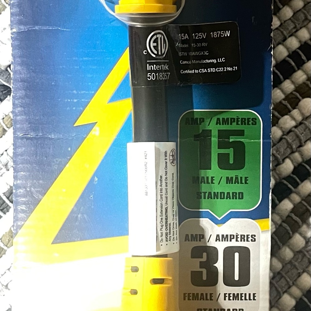 Yellow Electrical Adapter Plug